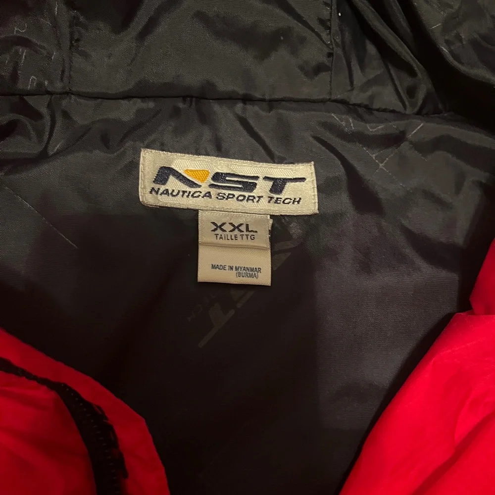 Nautica Black and Red Windbreaker - Picture 3 of 9